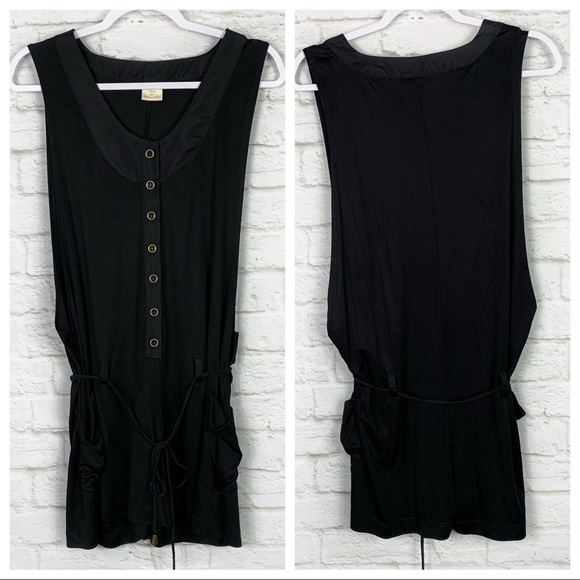 Society For Rational Dress Silk Black Belt Romper - Picture 1 of 8